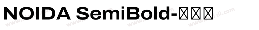 NOIDA SemiBold字体转换